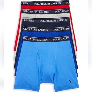 NIB Polo Ralph Lauren 5-Pack Classic Fit Cotton Boxer Brief Size Medium